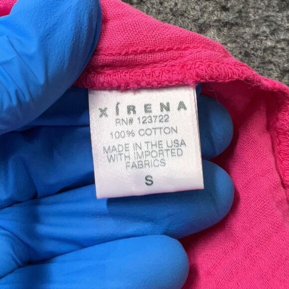 NEW XIRENA 100% Cotton Gauze Avery Top Size Small Gauze V-Neck Top Coral Rose S - Picture 6 of 10